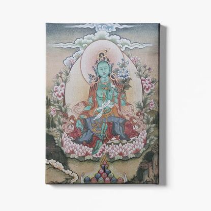 Picture of Bhutan Green Tara Canvas Art Print