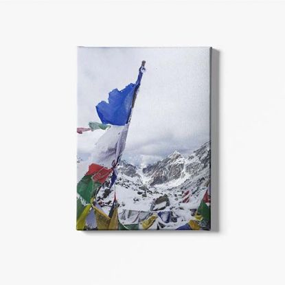 Picture of Snowman Trek Peak Canvas Print