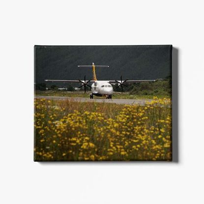Picture of Bumthang Airport ATR Canvas Print