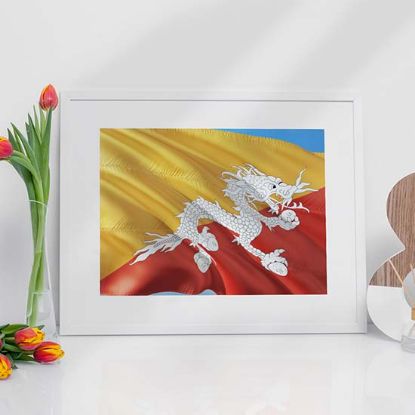 Picture of Bhutan National Flag Dragon Puzzle