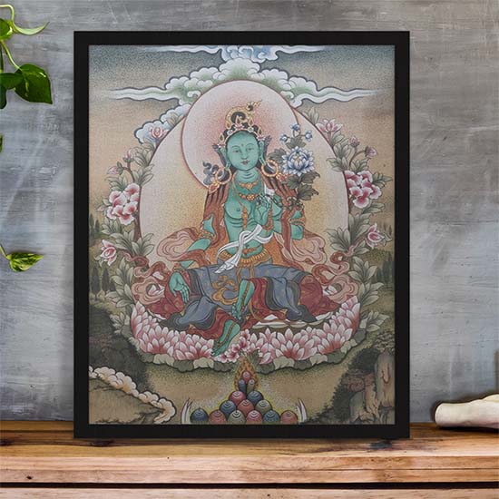 Picture of Green Tara Canvas Art Puzzle