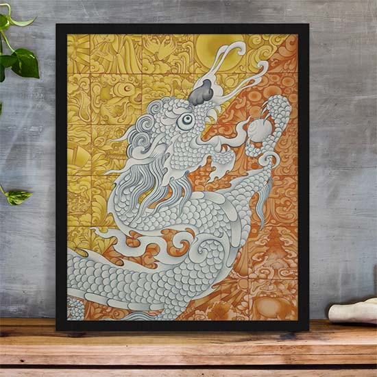 Picture of Bhutan National Flag Dragon Art Puzzle 