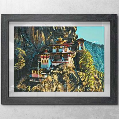 Picture of Bhutan Tiger Nest Oil Painting Puzzle