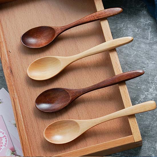 Picture of Natural Wood Spoon Bamboo