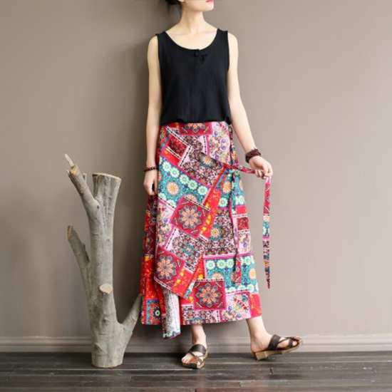 Picture of Vintage Bohemian Style Long Skirt