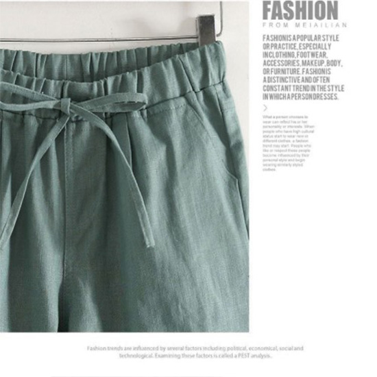 Picture of Capris Elastic High Waist Trousers