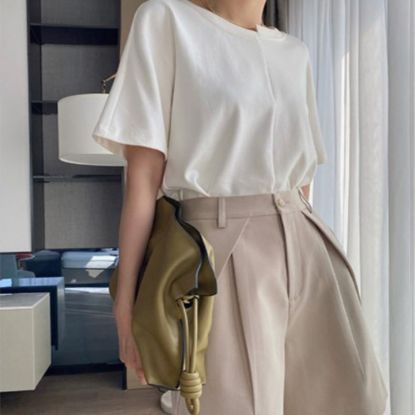 Picture of Khaki Summer High Waist Causal Shorts