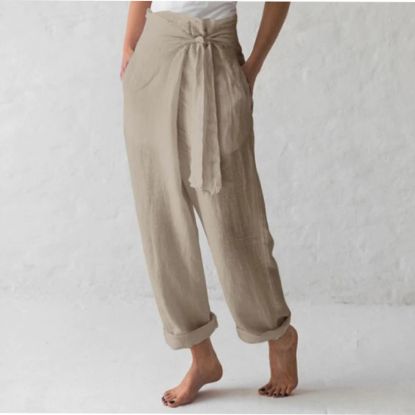Picture of Spring Cotton Wide Leg Trousers
