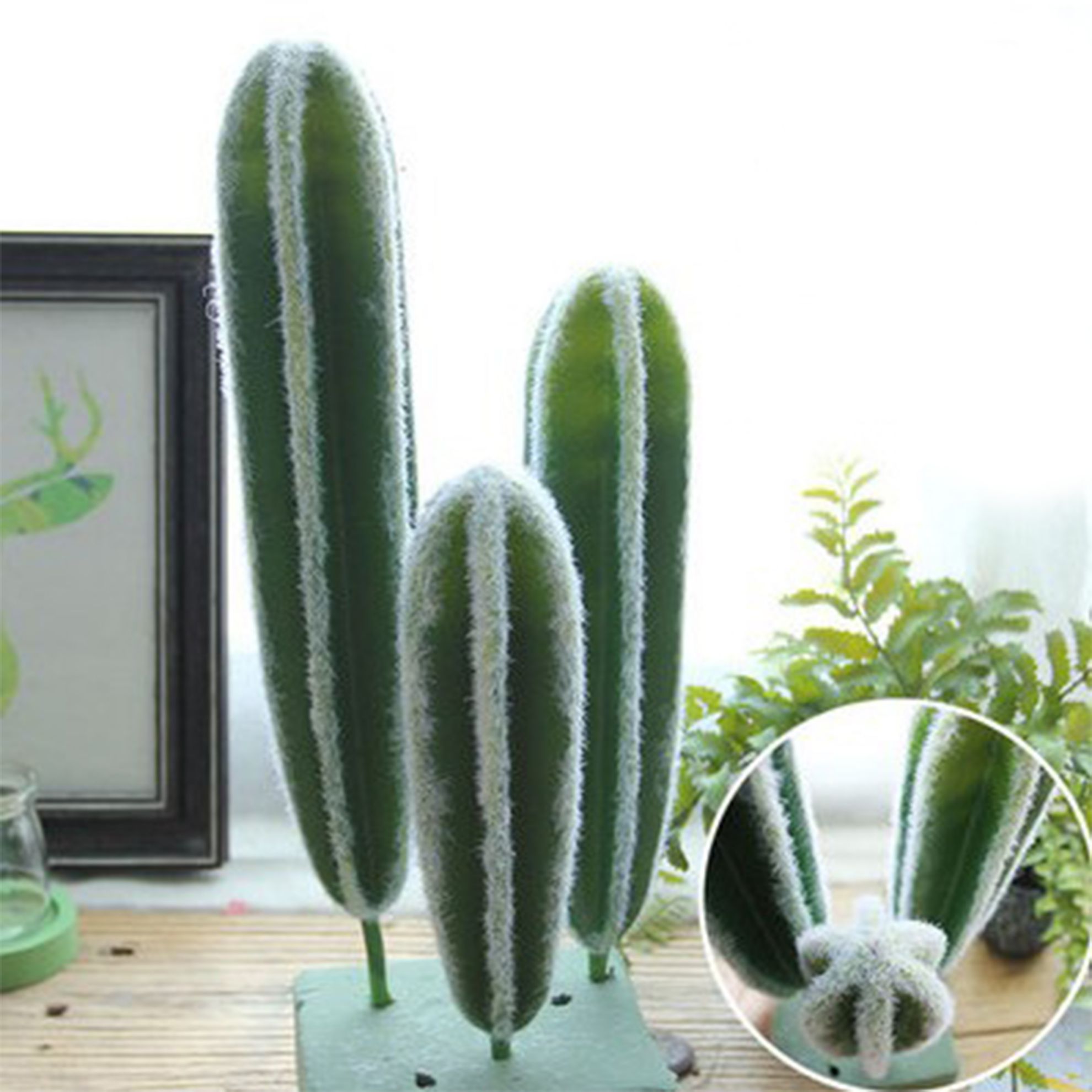 Picture of Faux Sawtooth Cactus Artificial Plant